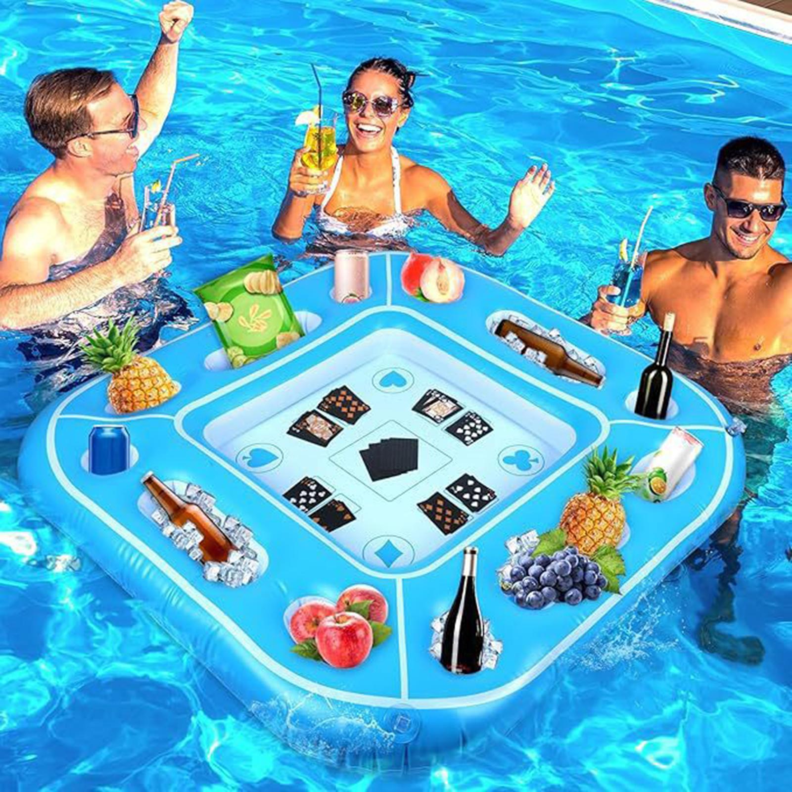 Home Cooking Game - طاولة عائمة قابلة للنفخ مع حاملات