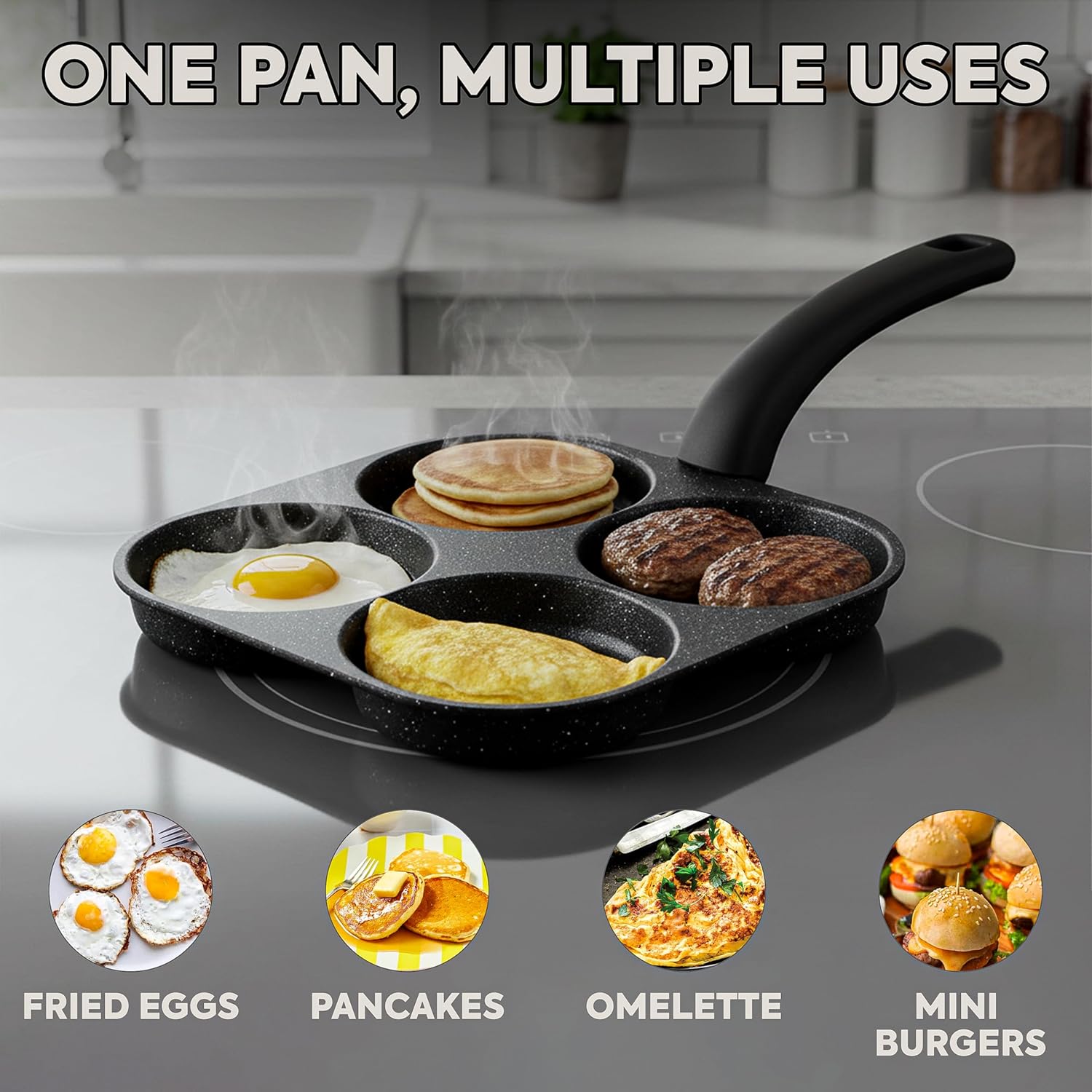 Crepe Pan Nonstick - مقلاة بيض غير لاصقة، مقلاة فطائر