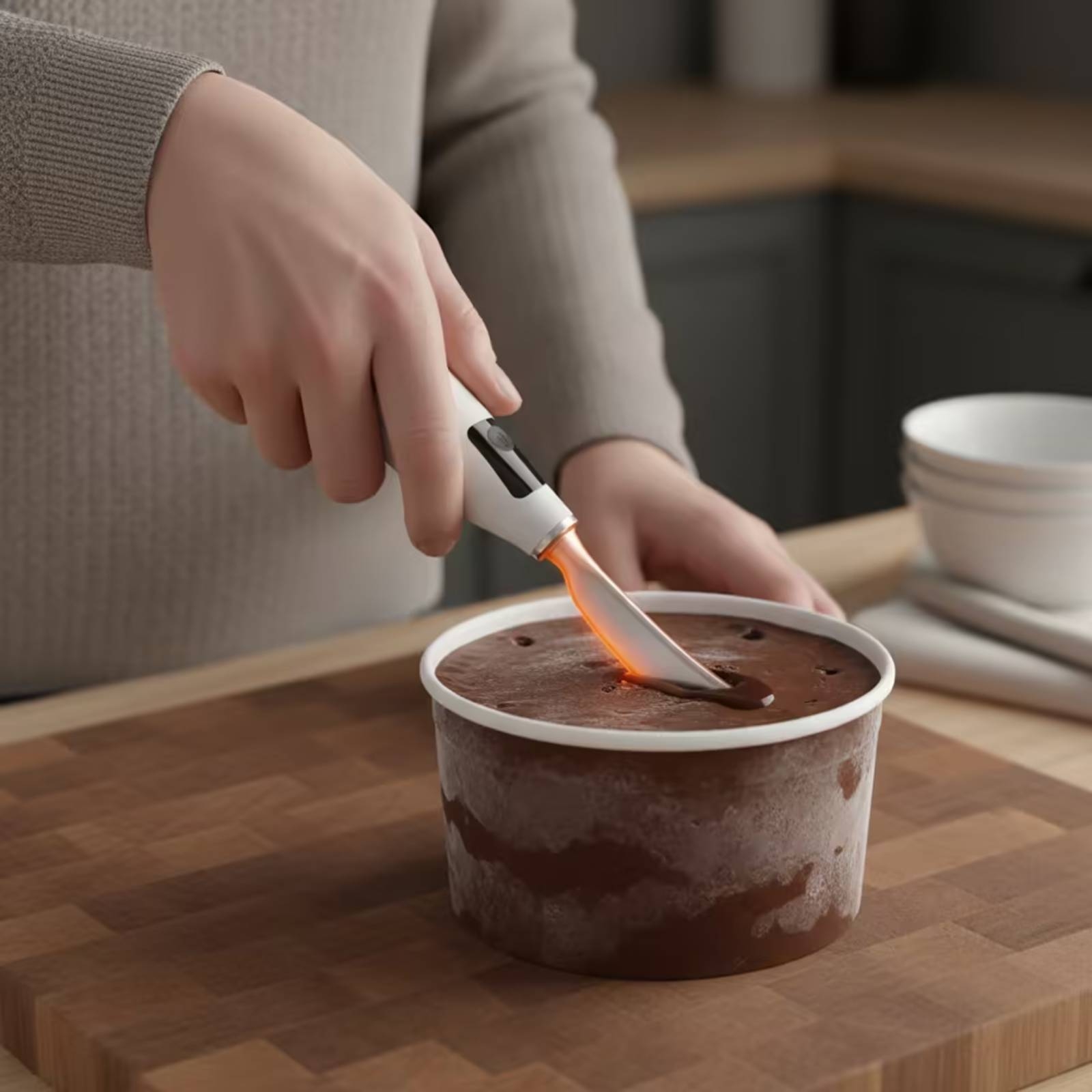 مغرفة آيس كريم كهربائية قابلة  - مراجعة Home Cooking Usa وسعره