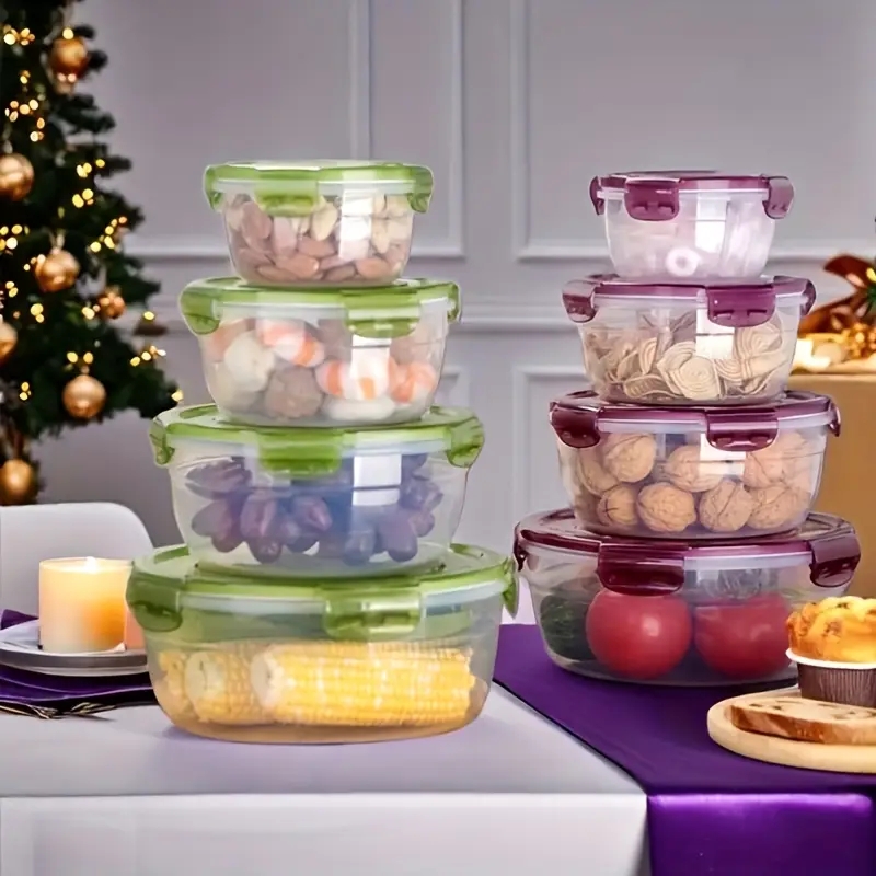 4 حاويات بلاستيكية لتخزين الطع - مراجعة Home Cooking Food وسعره