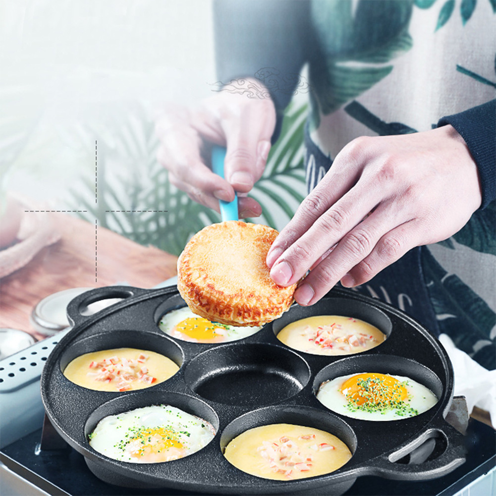 مقلاة حديدية بـ 7 فتحات غير لا - مراجعة Crepe Pan Nonstick وسعره