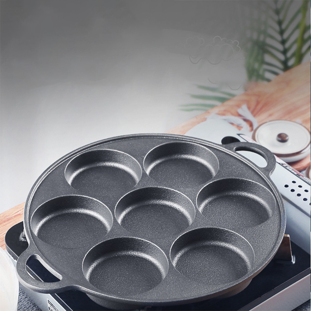 مقلاة حديدية بـ 7 فتحات غير لا - مراجعة Crepe Pan Nonstick وسعره