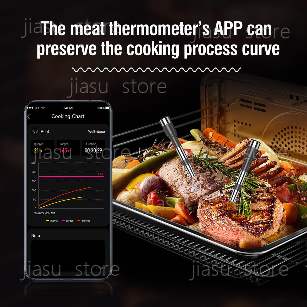 ترمومتر شواء بلوتوث محدث لعام  - مراجعة Home Cooking App وسعره