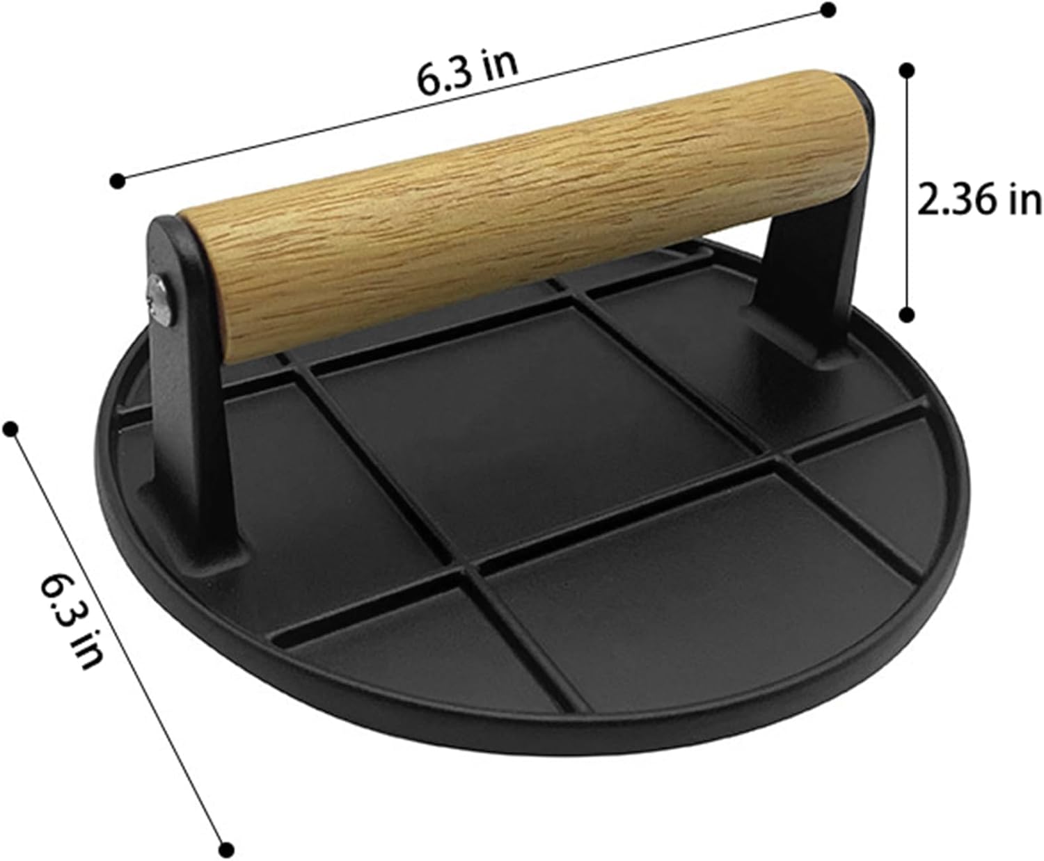 مكبس برجر سماشد بمقبض خشبي للش - مراجعة Crepe Pan Nonstick وسعره